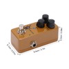 Overdrive Effect Pedal Earthy Yellow Metal Guitar Accessories with Gold