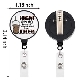 Lywjyb Birdgot Ice Coffee Lover Gift Caffeine Addict Badge Reel Coffee Drinker Merch Caffeine Club Gift (Breww Badge CA)