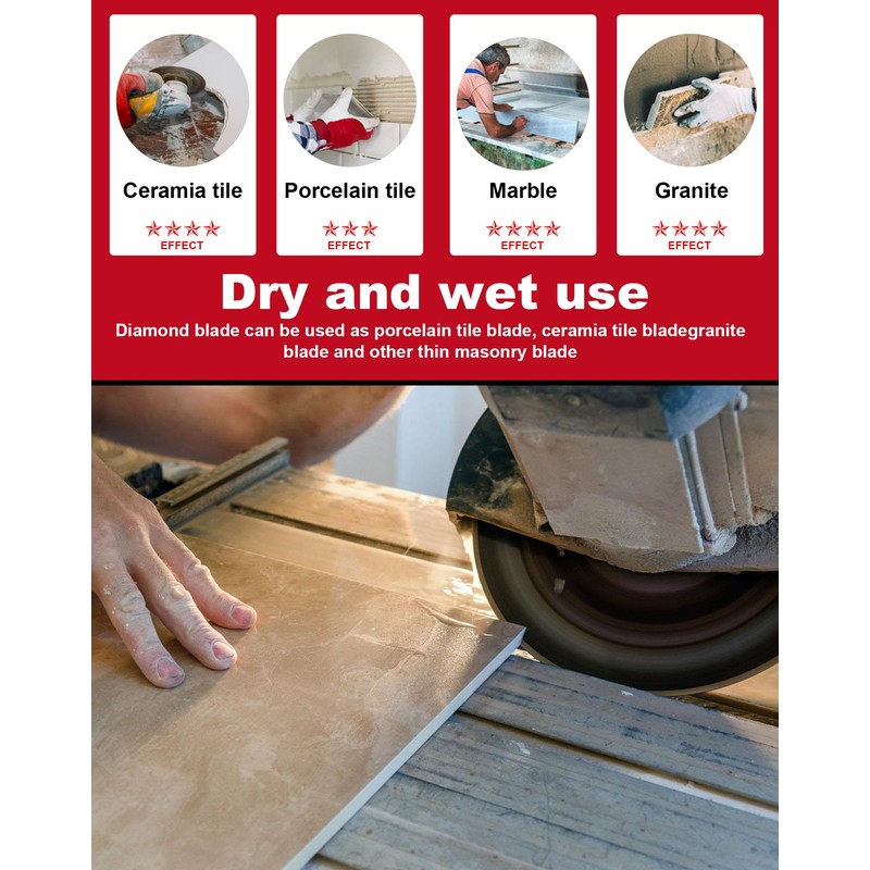 Casaverde 125mm Diamond Cutting Disc,Diamond Blade for Granite and Marble