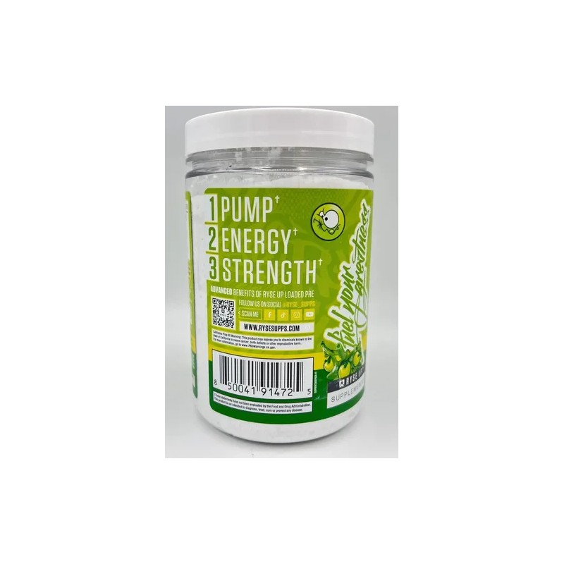 Ryse Up Supplements Loaded Pre Entreno 30 Serv Sabor Sour