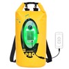 Qoolife Dry Bag Waterproof with Solar Bluetooth Speaker & Light
