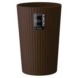 Asbel 621932 Leclerc Collection Trash Can M, Brown, 3.2 gal (10 L)