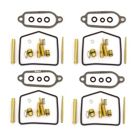 Set of 4 Deluxe Carburetor Repair Kits - Fits Honda CB400F - 1975-1977
