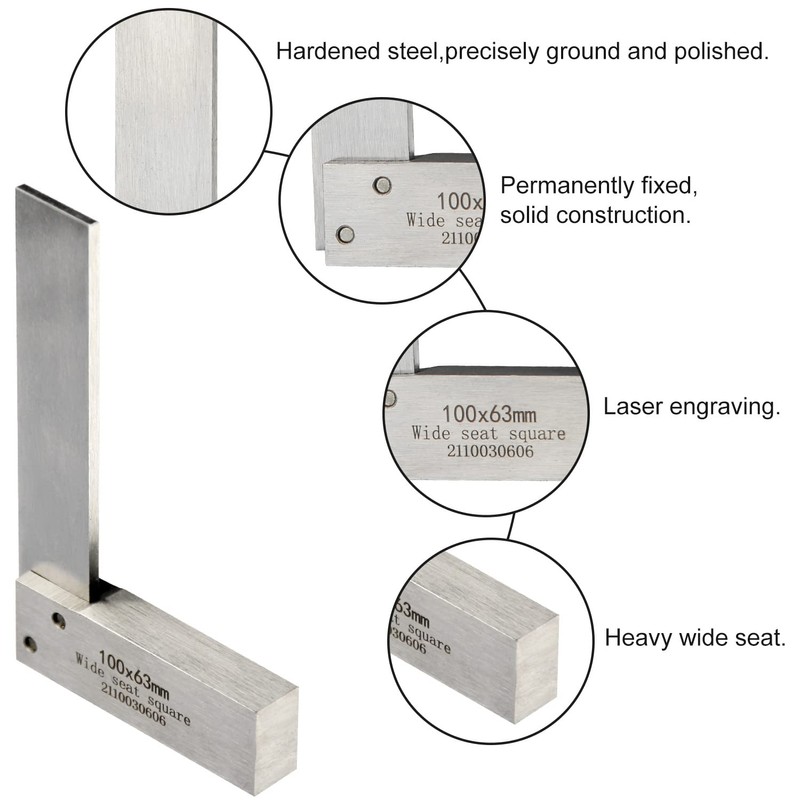 Machinist Square Engineers Square Try Square 90 Degree Right Angle
