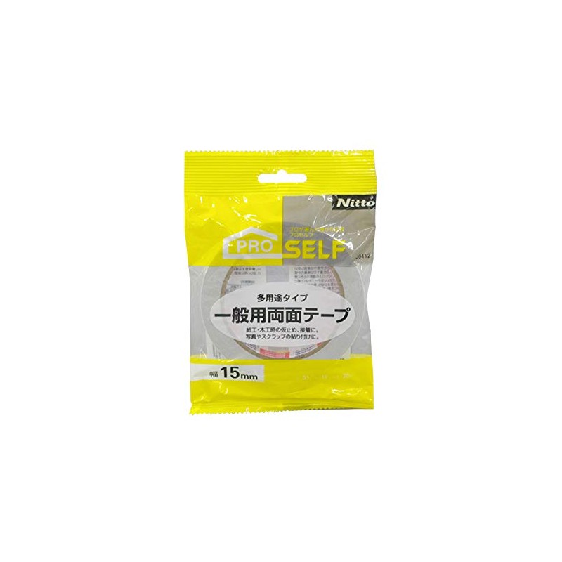 Nitoms PROSELF J0412 Double-Sided Tape for General Use, 0.6 in