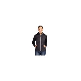 Cutter & Buck Rainier Primaloft Eco Womens Full Zip Hybrid Jacket, Black