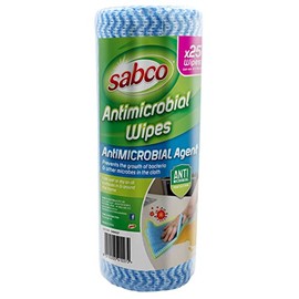 Sabco Professional Antimicrobial Wipes, 22 cm x 50 cm Size (Pack of 25)