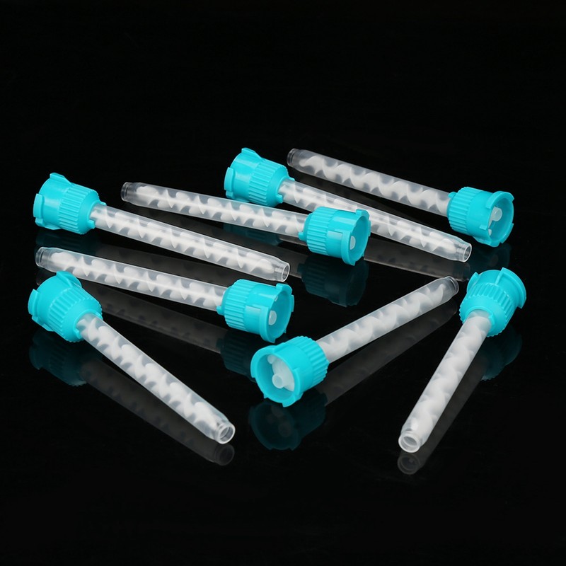 50PCS Disposable Dental Intraoral Mixing Tips Silicone Rubber Mix Propotion
