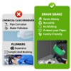 Ackweng Drain Snake 50 Ft, Plumbing Snake for Sink with