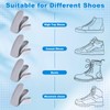 Glitopper 3 Pairs Orthopedic High Pads Height Increase Insoles Support