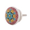 Knober Set of 10 Ceramic Furniture Knobs Mandala Energy Shabby-Chic