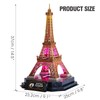 Cubic Fan Eiffel Tower LED L534h Craft Kit, 3D Puzzle,