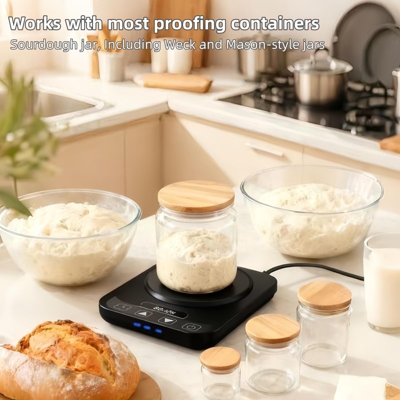 MADCKDEDRT Sourdough Starter Warmer Mat - 12H Timer & Precise