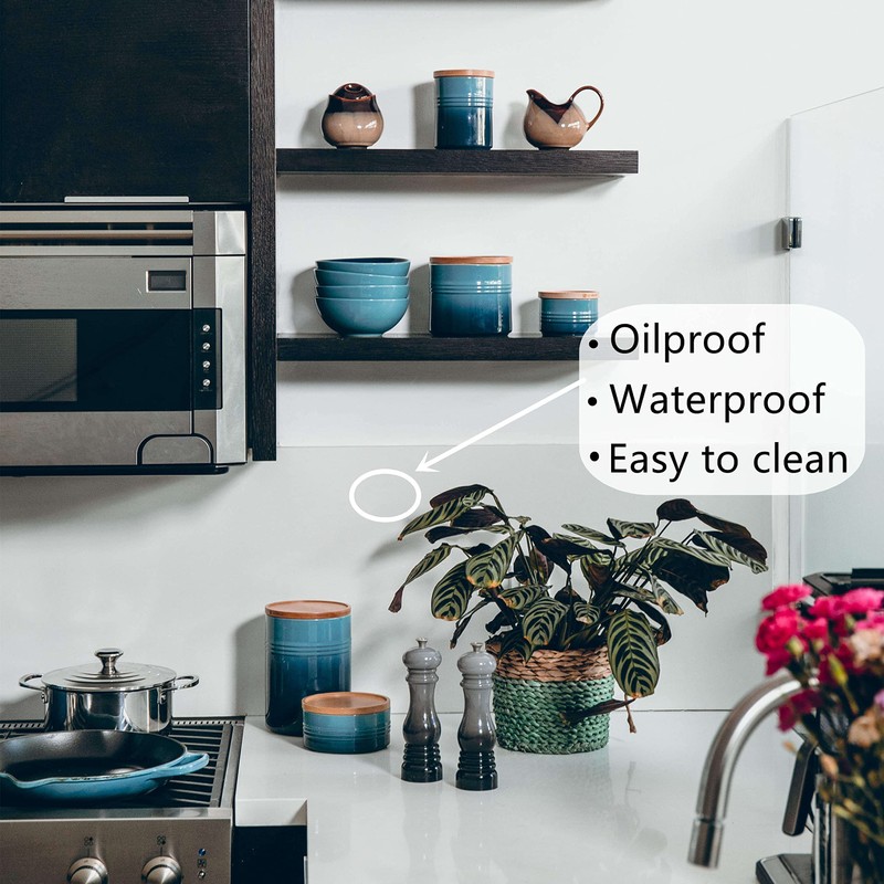 Heroad Clear Contact Paper Self Adhesive Shelf Liner for Kitchen