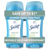 Secret Antiperspirant and Deodorant for Women, 24hr Sweat & Odor