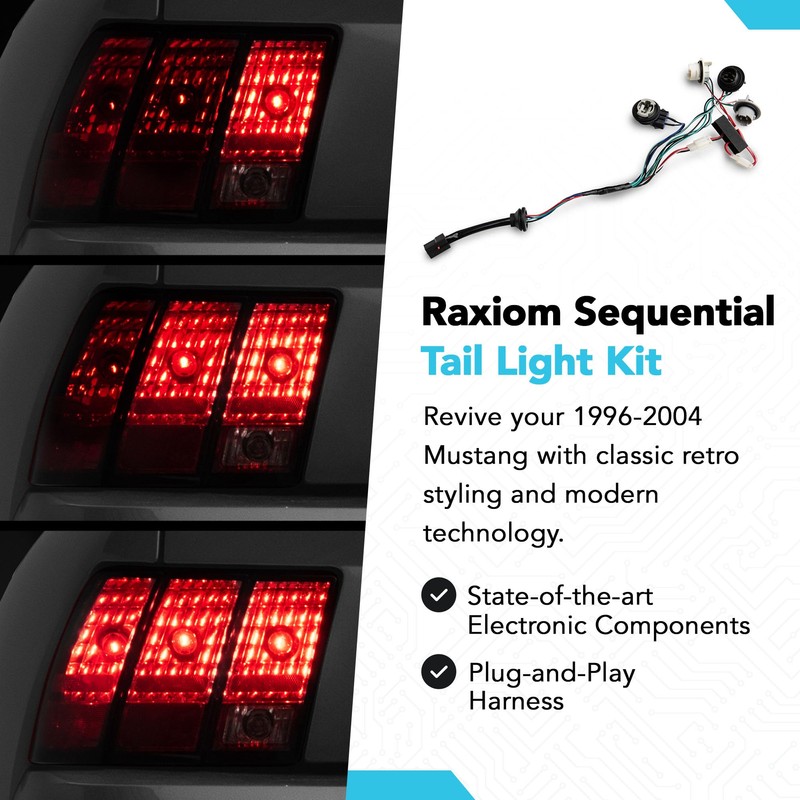 Raxiom Tail Light Sequencer Harness Kit with Tuning Plug and