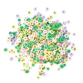BUTTONS GALORE, INC Buttons Galore Sprinkletz Embellishments 12g-Spring Blooms, Pink, Green, Yellow