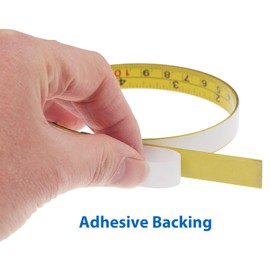 4-Pack Steel Self-Adhesive Measuring Tape, Imperial and Metric Scale Ruler Sticker, 78-Inch Left to Right Reading Tape Measure Sticker for Workbench, Woodworking, Saw, Drafting Table, Yellow