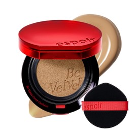espoir [NEW] Be Velvet Cushion Foundation | Quick and Easy Coverage with Long-lasting Color by Zero Oxidation (#28.5 Ginger Olive, 0.46 Ounce (Pack of 1))