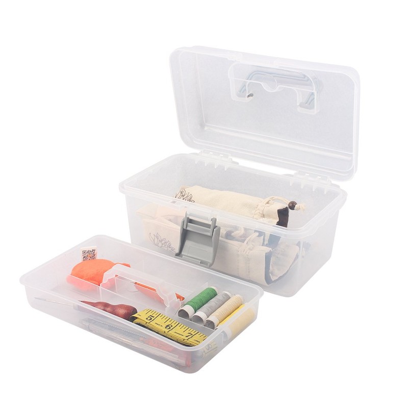 BangQiao Multipurpose Plastic Storage Container Box with Handle and Latch