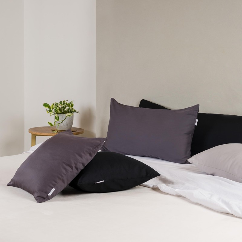 Set of 2 Cushion Covers, 40 x 80 cm, Microfibre,