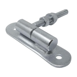 2 x SOTOOLS gate hinges, M12, ball bearing, separable, 150 x 40 mm for gates and heavy doors, made of galvanised steel, including 2 nuts, 2 washers and ball bearings.