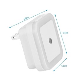Kitchen 6-Pcs Plug-in LED Night Lights Lamp Dusk to Dawn Sensor Hallway Kitchen Bathroom