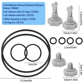 Divove 25004/2500 Filter Pump Replacement Seal Set Suitable for Intex Pool Filter Pumps Replacement Parts (Includes 5 Types of Parts) Pool Pumps Replacement Parts & Accessories