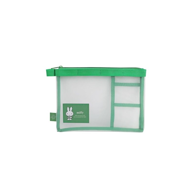 Kutsuwa Miffy Stationery Case C Green Pencil 1 Piece MF985C