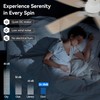 SUNMORY 42" Ceiling Fans with Lights and Remote/APP Control, Low