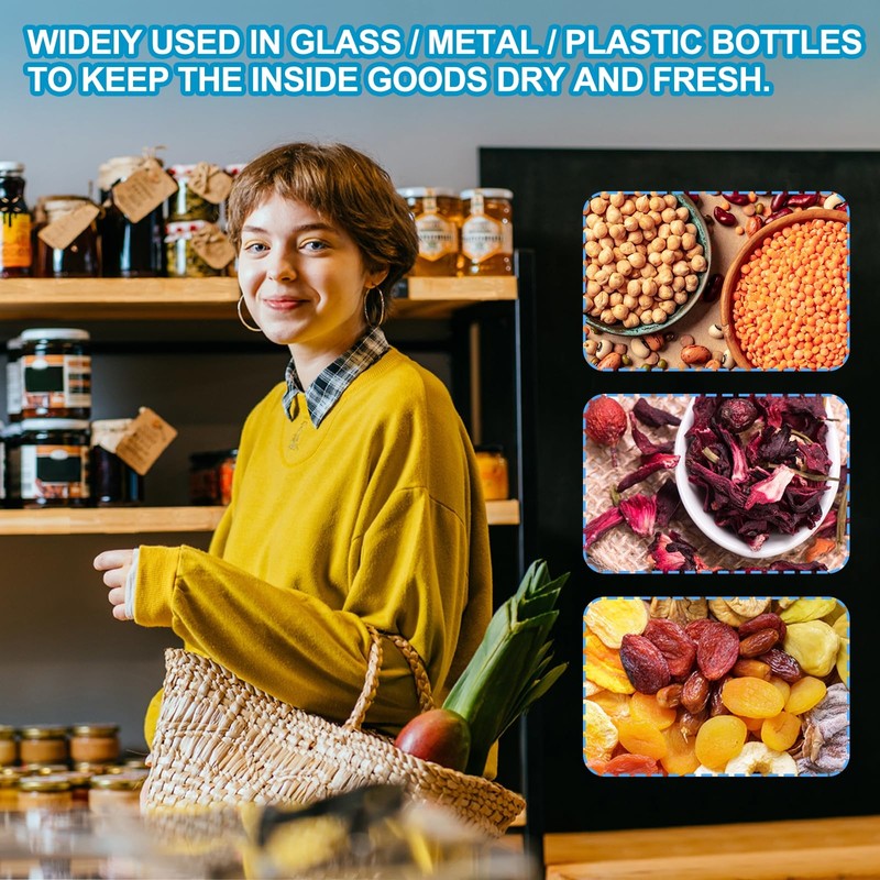 PATIKIL 52mm/2.05" フォーム蓋ライナー 80個の粘着ラウンドPS圧力感知シール プラスチックガラス瓶の蓋キャップ缶ビンシール用の封印ライナー