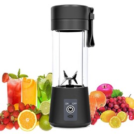 Personal Blender for Shakes and Smoothies with 6 Blades, 14OZ Portable Small Blender for Kitchen, Home, Travel, USB Rechargeable & Self Clean Licuadora Portatil, Mini Juicer with Leakproof Lid
