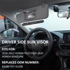 Left Drvier Side Sun Visor Compatible with Honda Pilot 2017