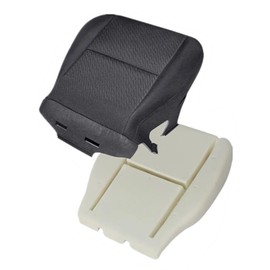 SecosAutoparts Driver Side Foam Cushion & Bottom Cloth Seat Cover Black Compatible with Chevy Silverado Tahoe Suburban Avalanche GMC Sierra Yukon 2007 2008 2009 2010 2011 2012 2013 2014