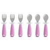 Munchkin® Raise™ Toddler Fork and Spoon Utensil Set, Rest Keeps