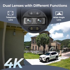 Reolink TrackMix 4K Security Camera Dual-Lens PTZ  with Motion Tracking, Dual View, Dual Tracking