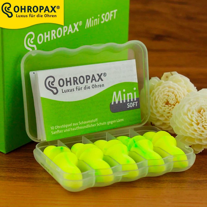 Ohropax Soft Mini Foam Earplugs 10 Units
