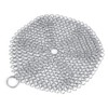 Stainless Steel Chainmail Scrubber Rust Proof Scraper Cleaner for Cast