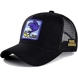 TCB Creations Roadrunner Cartoon Character Black Baseball Adjustable Snapback Cap/Hat