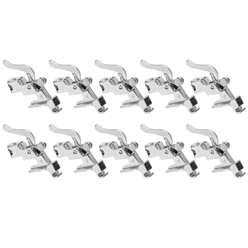10Pcs Presser Foot Holders Stainless Steel Multifunctional Household Sewing Machines