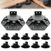 12pack Decking Pedestal Adjustable, Decking Risers Adjustable 30-60 Mm(11.8-23.6inch), Decking