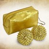 Heo Jun Golden Hand Acupressure Ball Massager (with Pouch) Precision Acupressure Tool 2ea