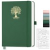EMSHOI Dotted Notebook A5-100 GSM Hardcover Leather Dotted Journal with