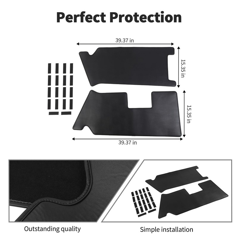 JWWY Tailgate Side Guard Rear Door Pads Trunk Side Protector