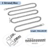 PH PandaHall 1 Strand 63 Inches DIY Iron Flat Chain