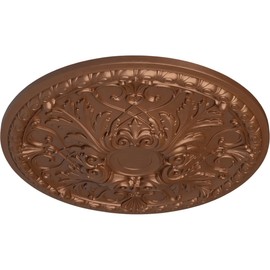 Ekena Millwork CM32TNPOS Tristan Ceiling Medallion, Polished Copper, 32 3/8"OD x 3 1/2"P
