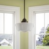 Kenroy Home 93661ORB Cambridge Rustic 1 Light Pendant, Blackened Oil