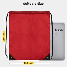 Vorspack 100 Pcs Drawstring Bags Bulk - Lightweight Drawstring Backpack, Cinch Bag for Party Sport Gym Trip Gift - 20 Colors