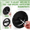 Therwen 2 Pack Fits 8 Inch Round Duct, Steel Air