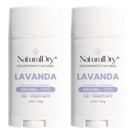 Desodorante Naturaldry Mujer Stick Vegano Lavanda 50g                                                                                                 